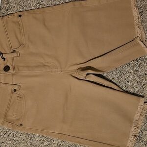 Dollhouse Frayed Brown Bermuda Shorts  NWT size 3/4